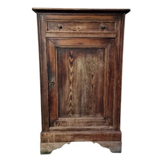 Antique Rustic French Pine Cabinet, 1800s For Sale