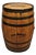 Jack Daniels Whiskey Barrel Engraved Oak Wood With Metal Bands For Sale