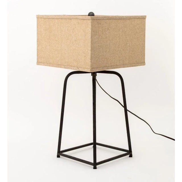 Late 20th Century Arts & Crafts Style Patinated Metal Table Lamp For Sale - Image 5 of 5