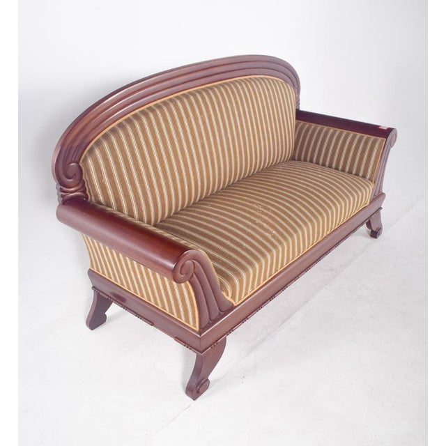 French Upholstered 3-Seater Canape For Sale - Image 12 of 12