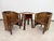 Viennese Secession Geometric Leather Tub Armchairs from Josef Hoffmann, 1905, Set of 2 For Sale - Image 4 of 15