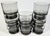 Mid-Century Modern Gray Smoke Stacking Old Fashioned Glasses- Set of Eight For Sale - Image 3 of 12