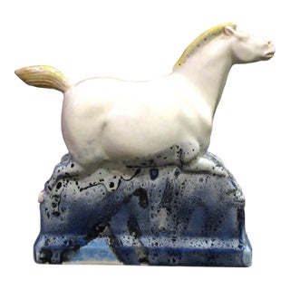 Vintage Tony Bennett Handmade Independent Studio Art Pottery Horse Sculpture Uk For Sale