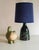 Blue Mid-Century Modern Pottery Table Lamp with Candy Glazing from Söholm, Denmark., 1960s For Sale - Image 8 of 11