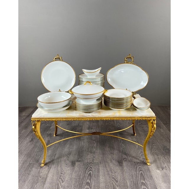 Porcelain Dinner Service from Limoges, 20th Century, Set of 45 For Sale - Image 13 of 13