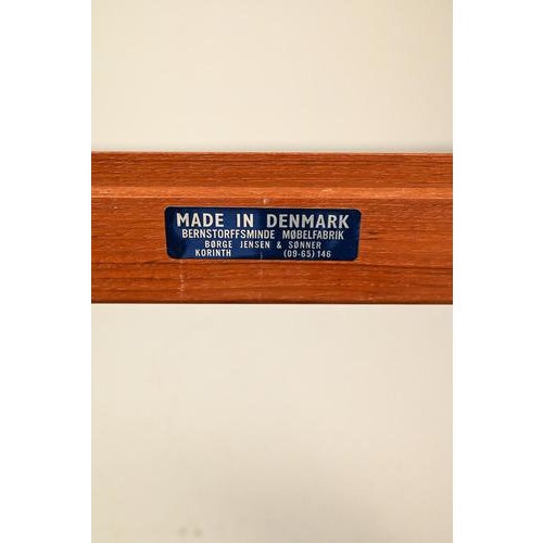 Børge Jensen & Sønner Korinth coffee or side table marked Bernstorffsminde Møbelfabrik (09-65)146. Made from teak...
