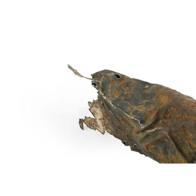 Handcrafted Iron Bull Sculpture, Circa 1980s For Sale - Image 10 of 12