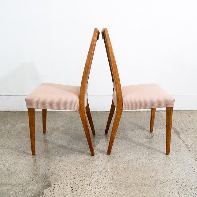 1960s Mid Century Modern Dining Chairs 6 Drexel Pinnacle Salmon Brown High Back Cane, Attributed For Sale In Sacramento - Image 6 of 11