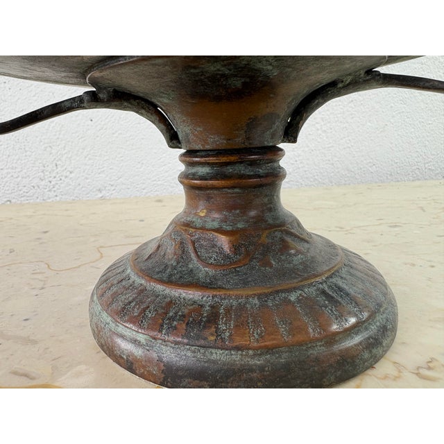 Vintage Maitland Smith Classical Greco-Roman Style Compote For Sale - Image 9 of 12