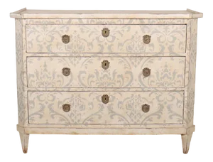 Swedish Painted Pine Commode