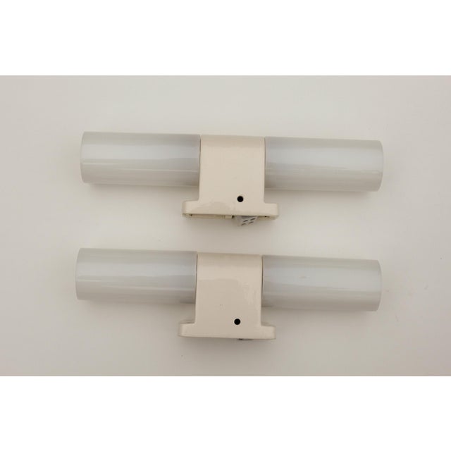 Bauhaus Wall Lights in Ceramic and Opal Glass, 1920s, Set of 2 For Sale - Image 11 of 18
