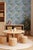 Shell of a Good Time Grasscloth Wallpaper by House Party | Ocean Blue | 8 Yards For Sale - Image 10 of 12