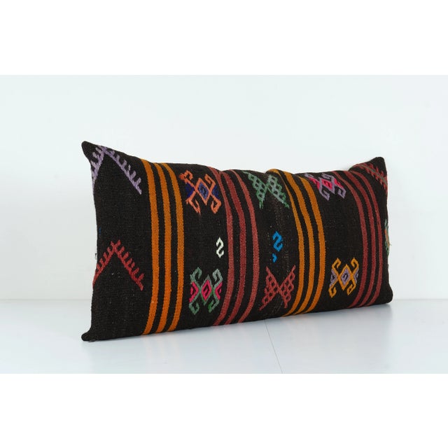 Mid-Century Modern Turkish Bed Kilim Pillow Cover For Sale - Image 3 of 4