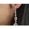 Natura morgenite 4.66cts & diamond 0.96cts earring in 18k gold For Sale - Image 16 of 18
