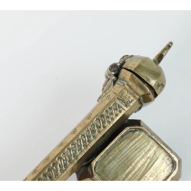 19th Century Islamic Brass Qalamdan Inkwell With Calligraphy, Persia/Turkey For Sale - Image 9 of 9