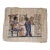 Framed Vintage Egyptian Scene Handpainted on Papyrus For Sale