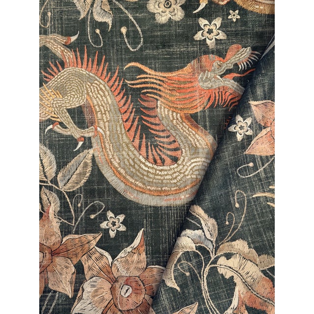 2020s Lee Industries Lancelot Forest Velvet Fabric 3 Yards For Sale - Image 5 of 7