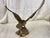Vintage Solid Cast Brass Eagle Sculpture on Rocky Outcrop, 12” Tall For Sale - Image 4 of 9