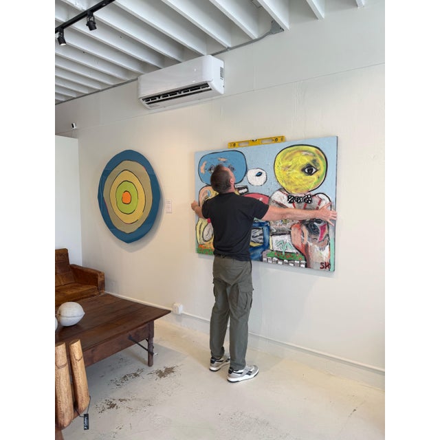 Scott Harper Mixed Media Painting titled “Spaceman 2” 45 x 60 2025 For Sale - Image 4 of 9