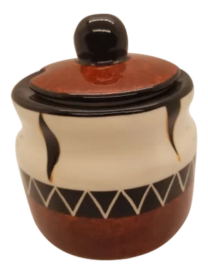 Vintage Limpopo Ceramics Signed Sugar or Condiment Jar