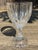 Elegant Mikasa Park Lane crystal wine glass featuring the pattern's distinctive vertical-cut bowl and ribbed stem. Park...