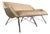 Concha Loveseat in Metal & Fabric, Carlo Hauner, 1955 For Sale