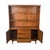 Vintage Mid-Century Modern Walnut Hutch Cabinet With Open Display Shelving For Sale - Image 17 of 18