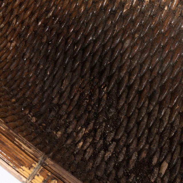 Antique Chinese Willow Gathering Basket For Sale - Image 12 of 12