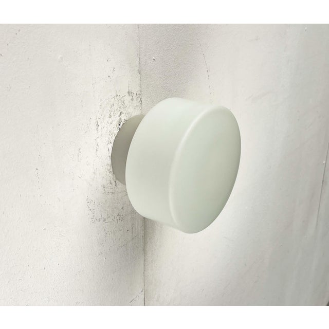 Mid-Century Modern Minimalist German Ceiling Glass Lamps from Kaiser Leuchten, 1960s, Set of 2 For Sale - Image 6 of 18