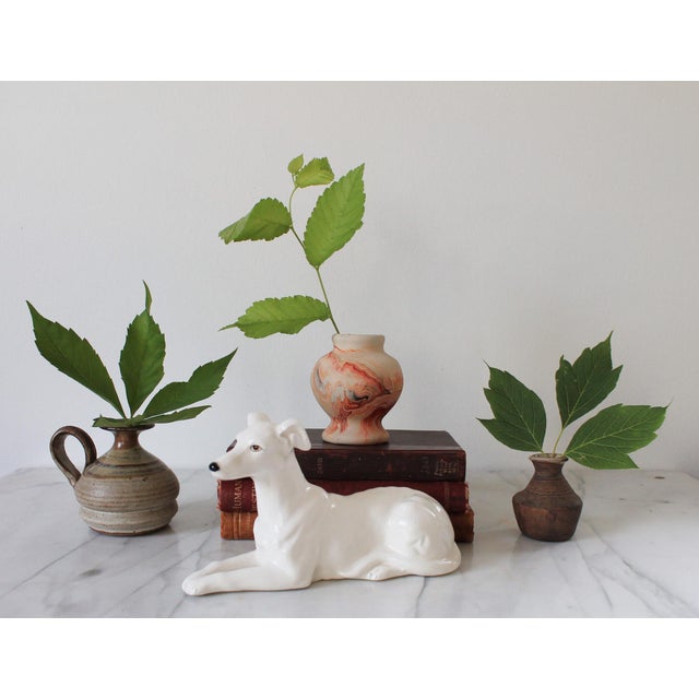 Mid-Century Modern Vintage Nemadji Swirl Pottery Bud Vase For Sale - Image 3 of 12