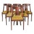 Set of Six French Empire–Style Walnut Dining Chairs, Circa 1920 For Sale