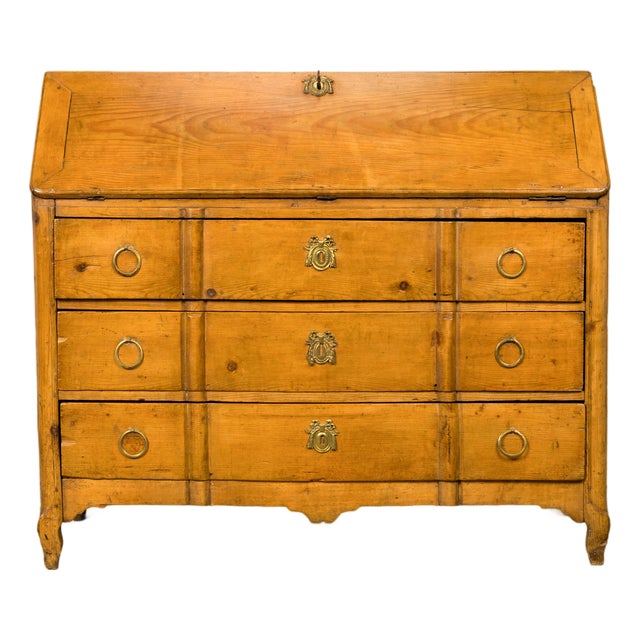 Early 19th Century French Provincial Pine Secretary For Sale