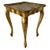 Vintage Florentine Hollywood Regency Gilt Wood Side Table with Green Top, 1950s For Sale - Image 6 of 6
