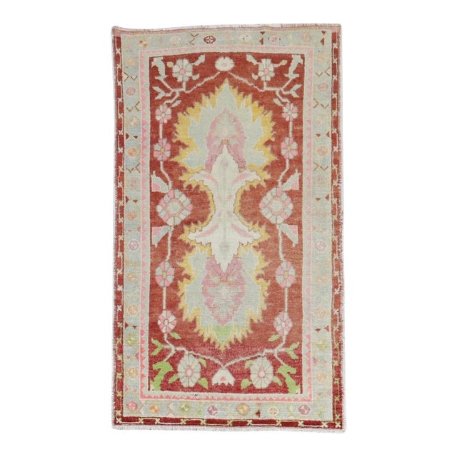 Vintage Zabihi Collection Turkish Anatolian Small Room Rug - 6'6" x 10' For Sale