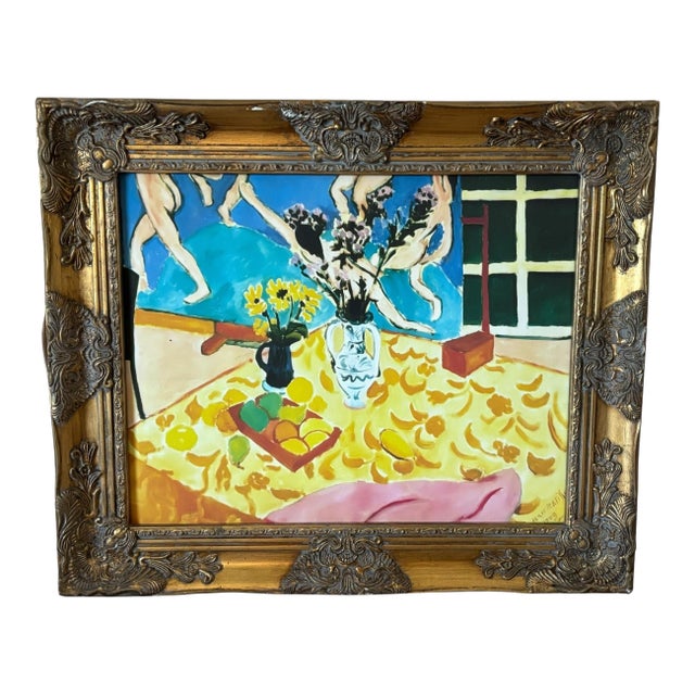 Custom Framed Still Life With Dance 1909 by Henri Matisse Reproduction Print For Sale