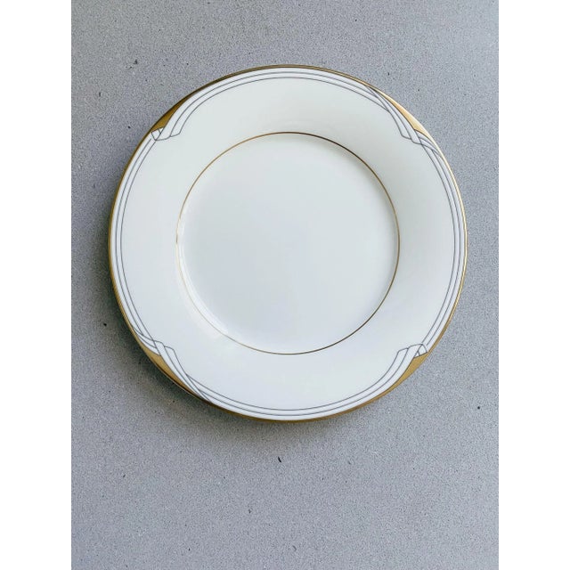 White Vintage Noritake Golden Cove Bread and Butter Plate, Japan 1986 For Sale - Image 8 of 8