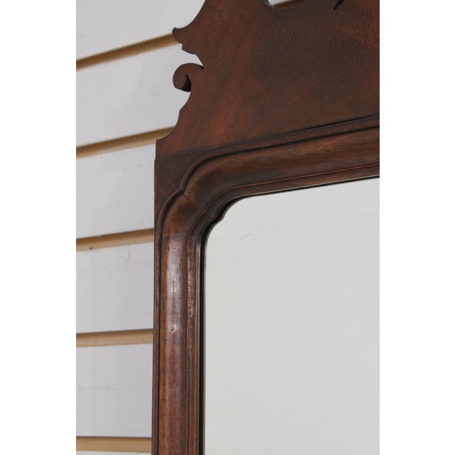 Chippendale Style Mahogany Tall Wall Mirror For Sale - Image 10 of 13