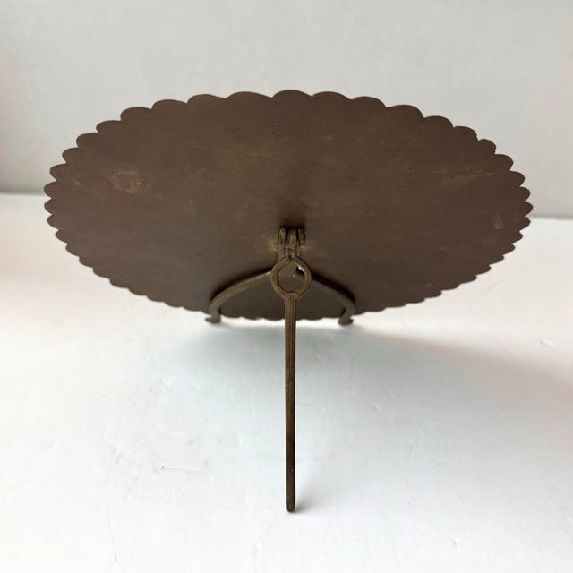 Indian Vintage Embossed Brass 100-Year Perpetual Calendar Volvelle Spinner For Sale - Image 3 of 10