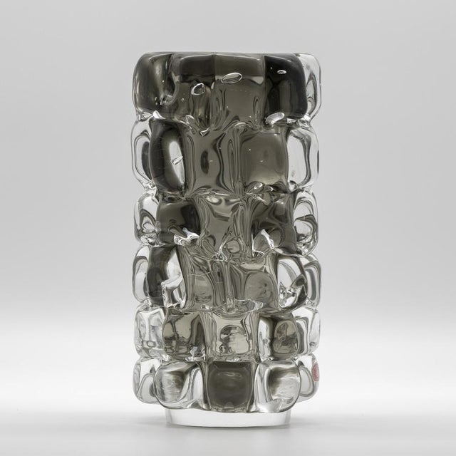 Pineapple Glass Vase by Frantisek Vizner for Skrdlovice, 1971 For Sale - Image 9 of 9