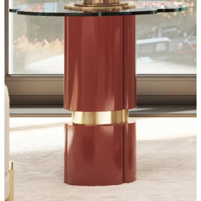 Euphoria Small Center Table by Memoir Essence Dimensions: D 50 x W 50 x H 50 cm. Materials: Polished brass, lacquer and...