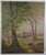 French school from the beginning of the 20th century “Landscape at the pond” Oil on canvas 24 x 19.7 in