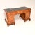Black Antique Burr Walnut Pedestal Desk with Leather Top, 1900 For Sale - Image 8 of 11