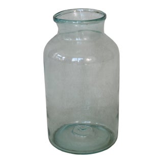 Antique French Blue Vase For Sale