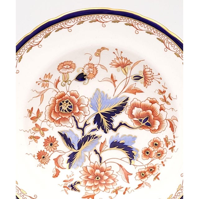 Set of Nine Royal Crown Derby Soup Bowls, Circa 1980 For Sale In San Francisco - Image 6 of 8