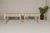 Rococo Rococo Style Painted Console Table with Carved Apron and Distressed Finish For Sale - Image 3 of 12