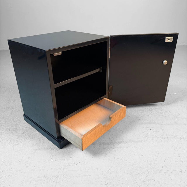 Japanese Lacquer Cabinet with Orchid, 1980s For Sale - Image 10 of 16