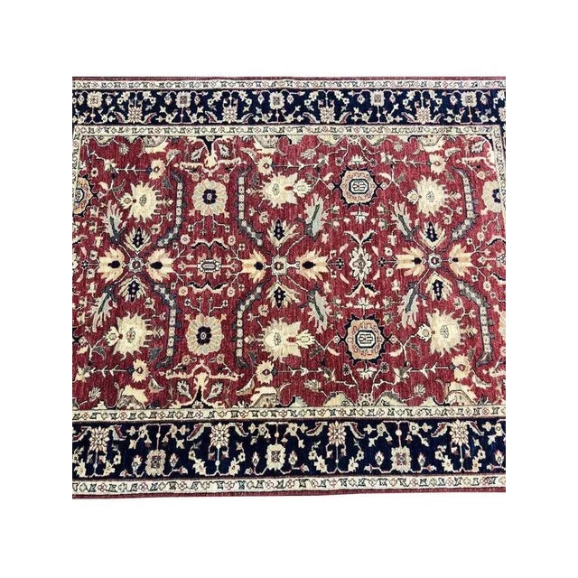 1990s Handwoven Pakistani With Heriz Style Rug 5x7 For Sale - Image 10 of 11