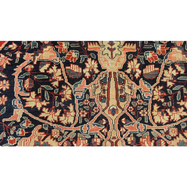 Antique Persian Sarouk Feraghan Carpet, 9'10" × 13'8" For Sale - Image 4 of 15