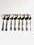 Traditional Mid 20th Century Oneida Silverplate “Flirtation” Demitasse Spoons – Set of 8 in Original Boxes For Sale - Image 3 of 10