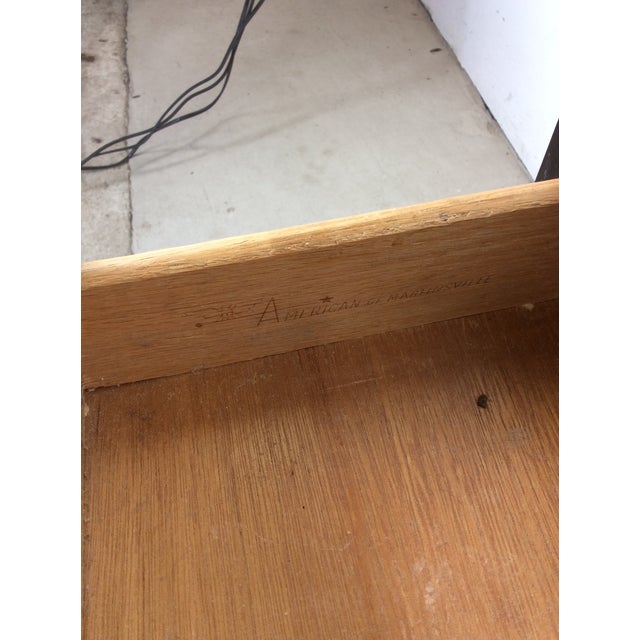 1970s Pair of Mid Century Modern Two Drawer Nightstands With Chrome Accents For Sale - Image 12 of 18